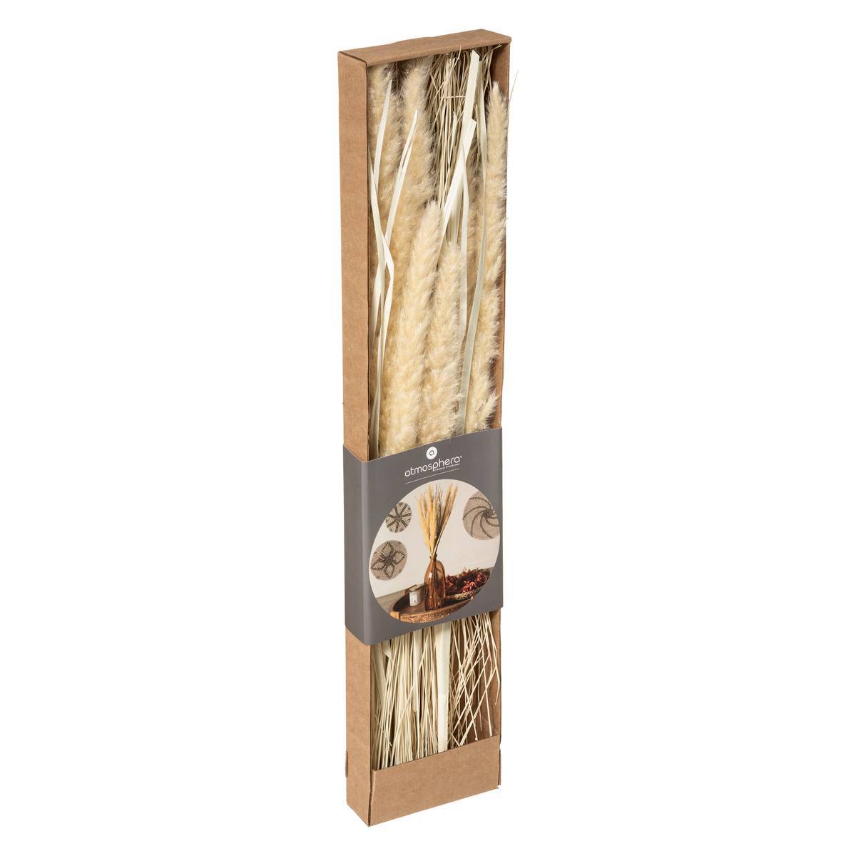 Atmosphera - Bouquet fleurs séchées boîte kraft H60cm - Atmosphera Créateur d'intérieur - Imagen 1