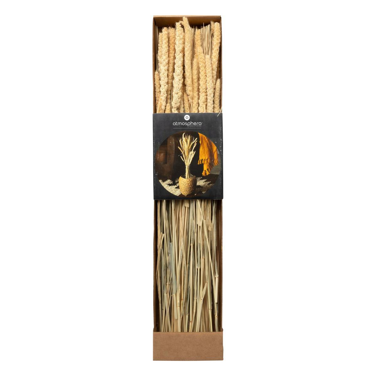 Atmosphera - Bouquet fleurs séchées boîte kraft H60cm - Atmosphera Créateur d'intérieur - Imagen 3