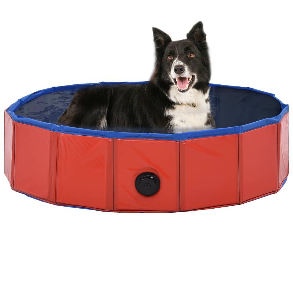 Vidaxl - Piscine pliable pour chiens Rouge 80x20 cm PVC vidaXL 170822 - Imagen 1