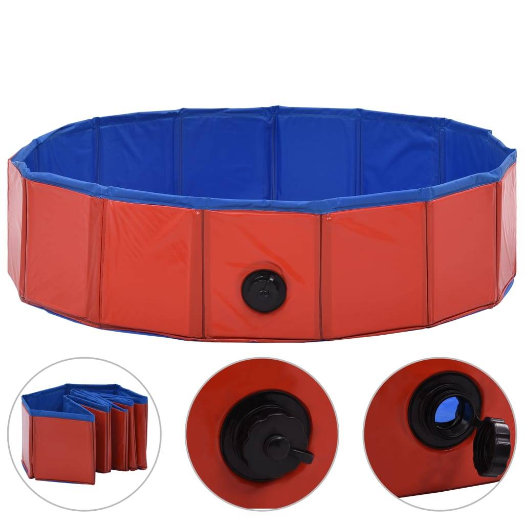 Vidaxl - Piscine pliable pour chiens Rouge 80x20 cm PVC vidaXL 170822 - Imagen 2