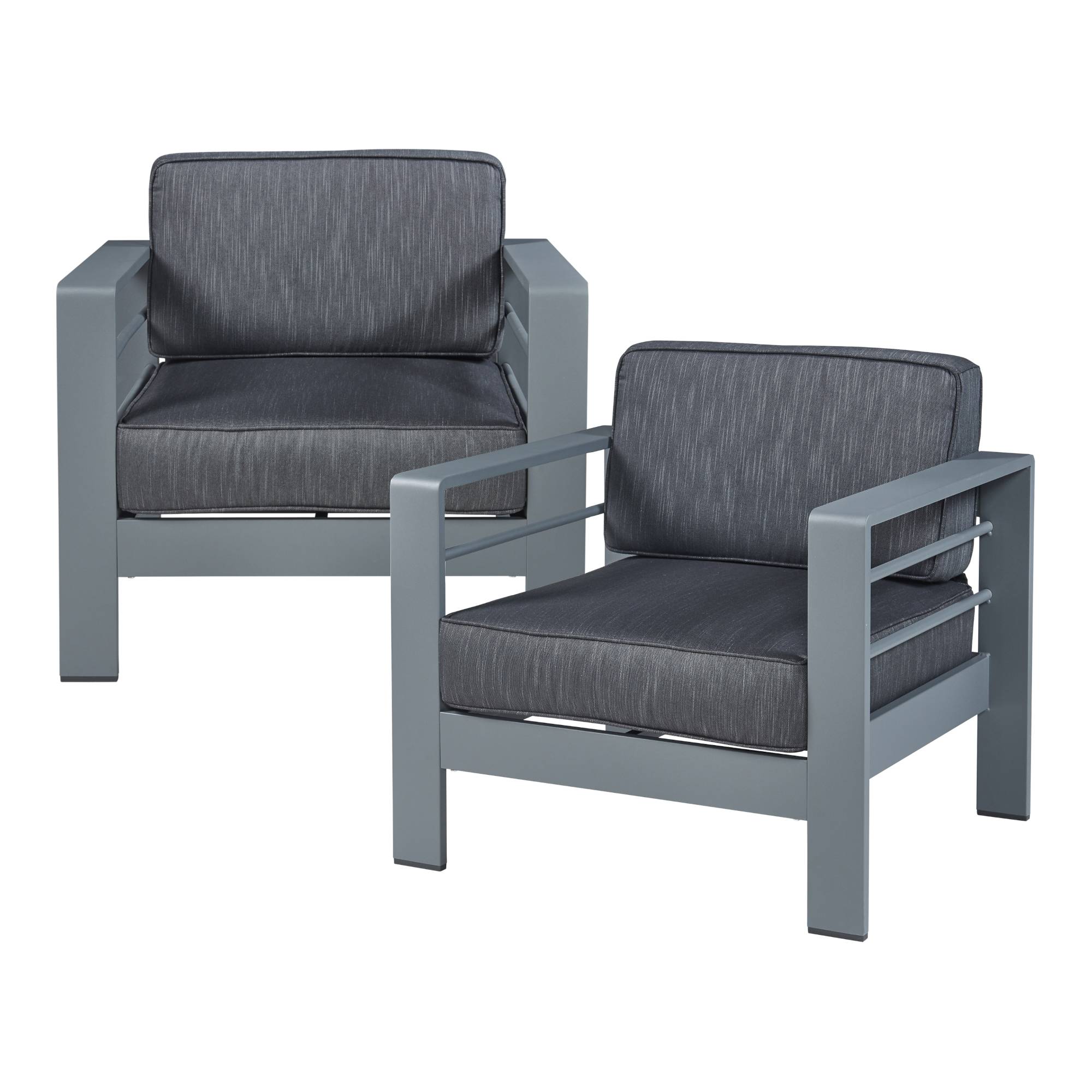 Casa.Pro - Salon de jardin 4 pièces Avise anthracite gris foncé casa.pro - Imagen 5