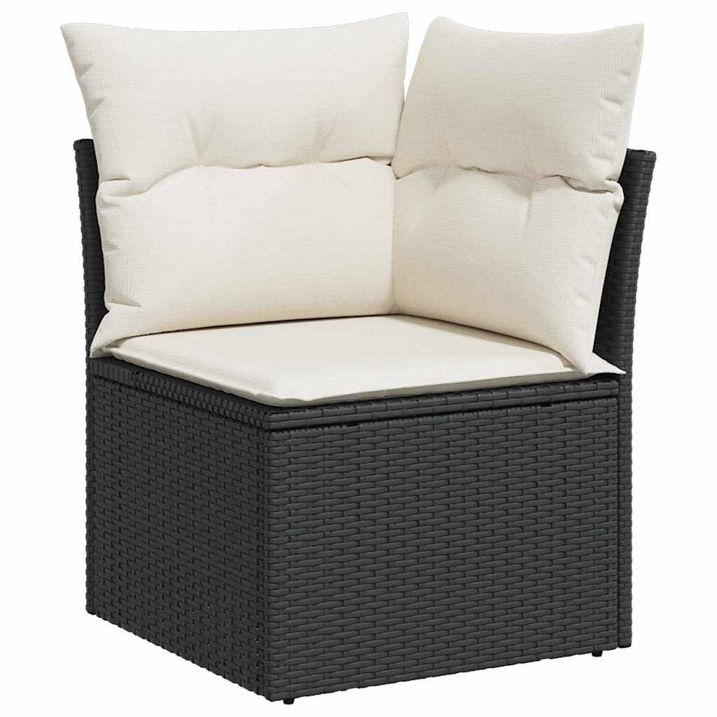 ComfortXL - Salon de Jardin Noir 4 Places Résine Tressée Style Contemporain – ComfortXL Outdoor Living - Image 7