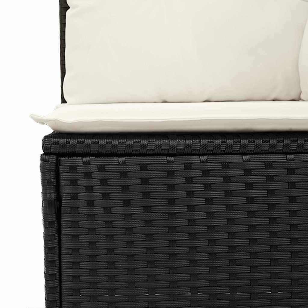 ComfortXL - Salon de Jardin Noir 4 Places Résine Tressée Style Contemporain – ComfortXL Outdoor Living - Image 9