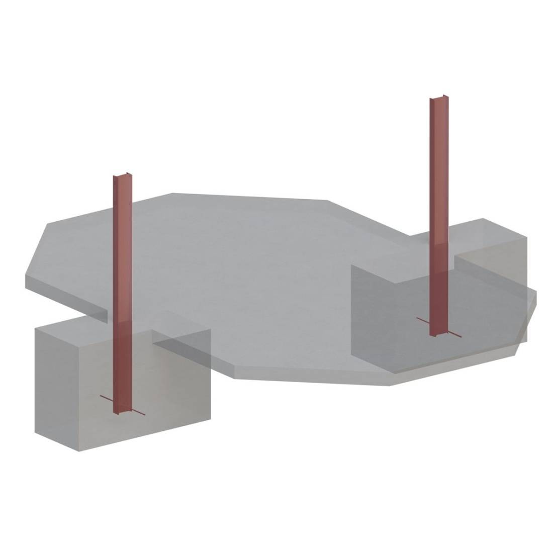 Altanka - Piscine hors sol en bois NEMO 4.3 x 3 - H.1.31 m, gris clair, fixations à sceller - BAS7303OSPI2 - ALTANKA - Image 5
