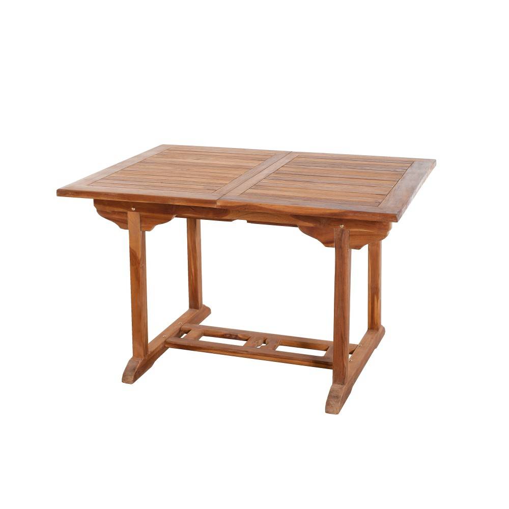 Macabane - MAEVA - Ensemble de jardin en bois teck huilé 6 pers table + 6 chaises - Imagen 3