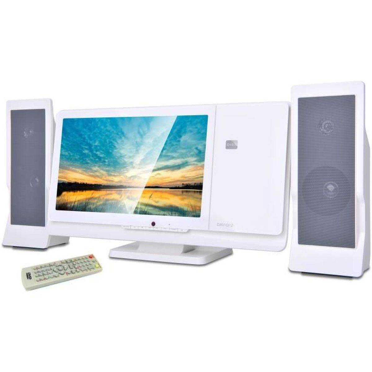 Inovalley - Chaîne Hi-Fi compacte INOVALLEY CH43-DVD, écran LCD 12 pouces, DVD/CD, FM, USB 2.0, SD/MMC, sortie AV - INOVALLEY - Image 1