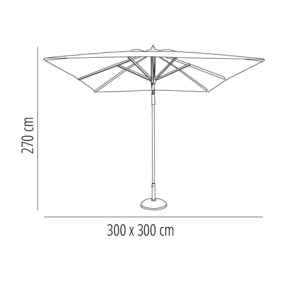 Parasol Extérieur 300x300 - Resol - Image 2