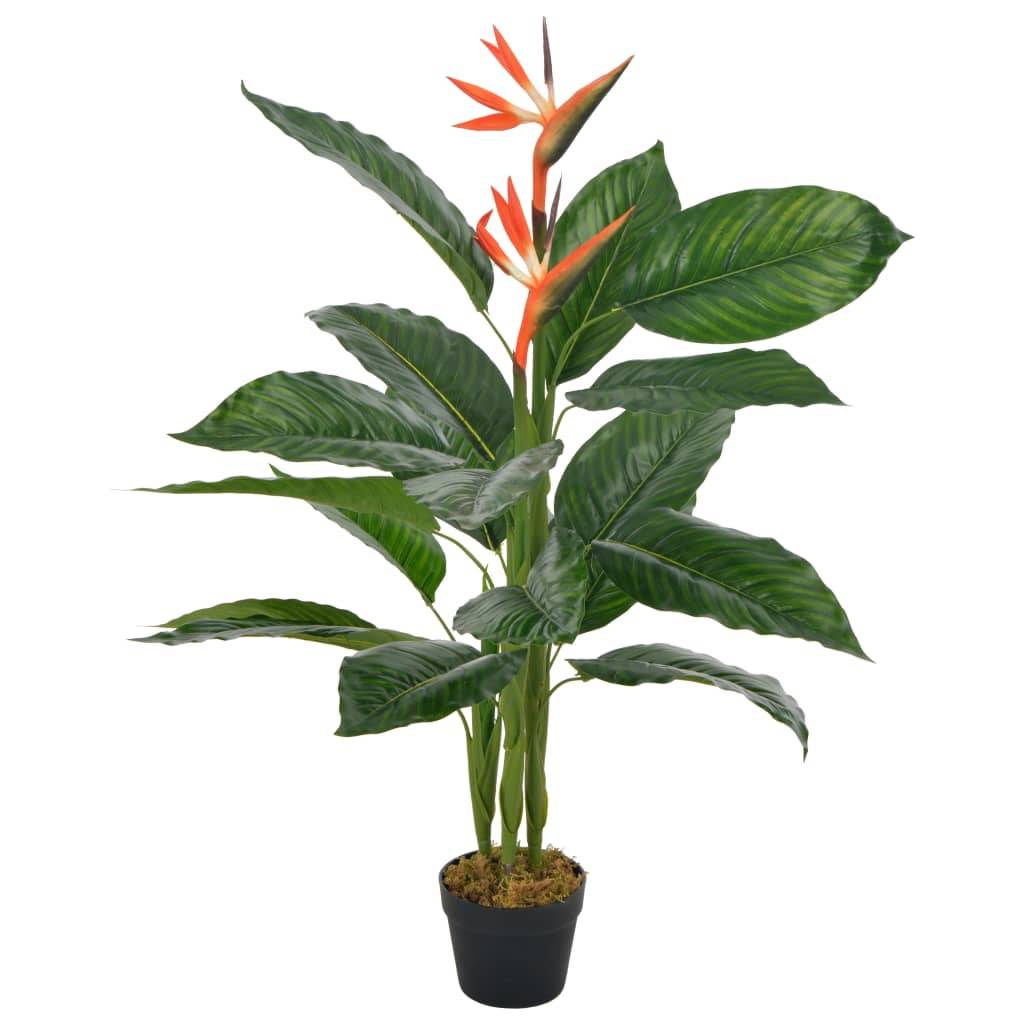 Vidaxl - Plante artificielle Strelitzia avec pot Rouge 100 cm - Image 1
