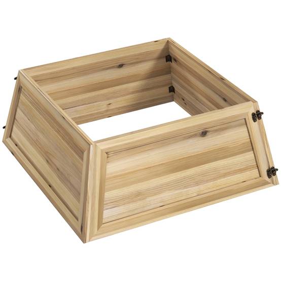 Cache-Pied de Sapin de Noël 65cm en Bois Style Rustique Naturel – ComfortXL Outdoor Living - Image 2