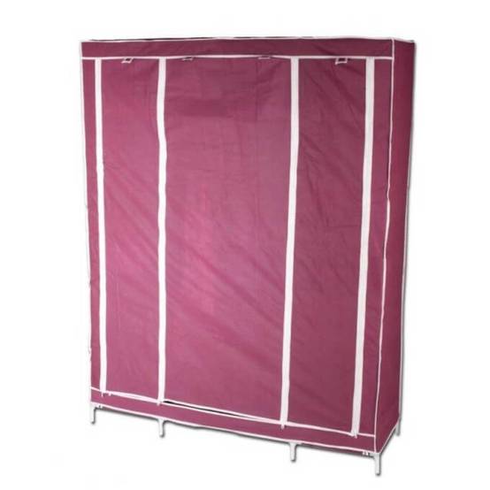 Sans Marque - Armoire de rangement dressing XXL Unité Bordeaux - Image 4