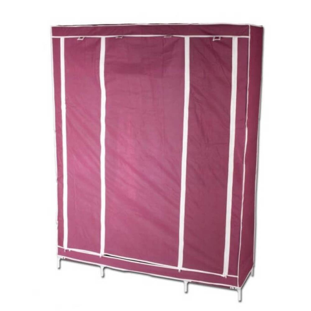 Sans Marque - Armoire de rangement dressing XXL Unité Bordeaux - Image 4