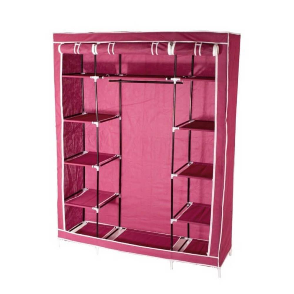 Sans Marque - Armoire de rangement dressing XXL Unité Bordeaux - Image 3