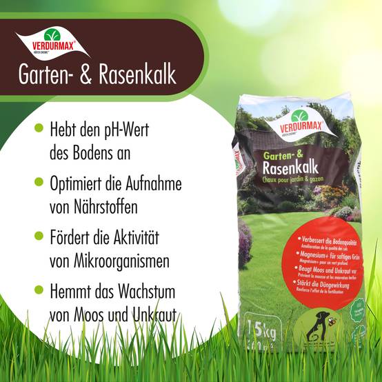 15 kg VERDURMAX® Chaux pour jardin et pelouse x 1 - Image 2