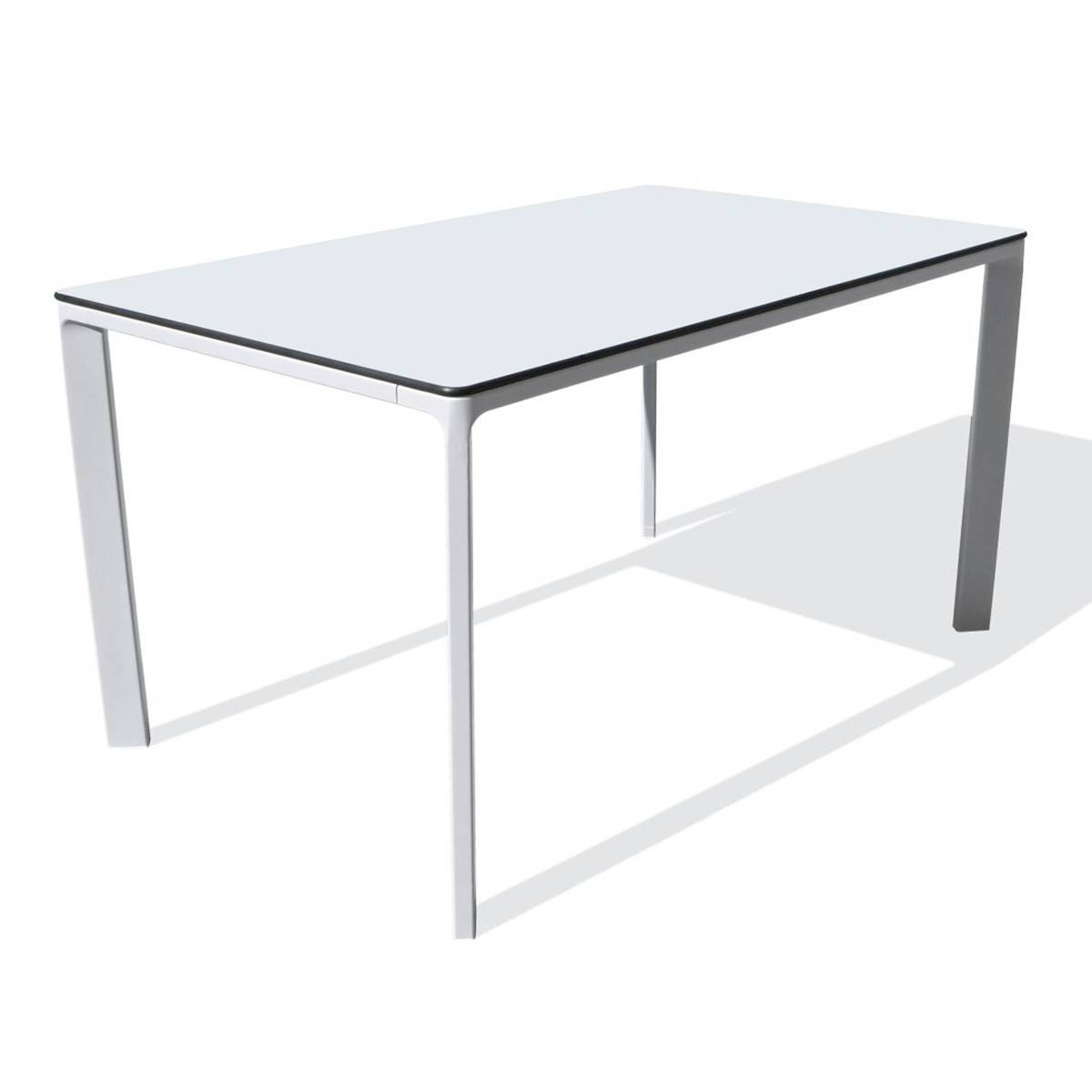 Dcb Garden - Table de Jardin 6 Places "Meet" 160cm Blanc - Imagen 1