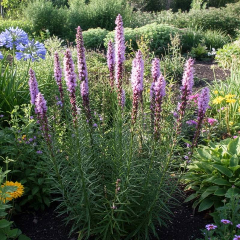 Plume du Kansas Floristan Violett, Liatris à fleurs Violette/ - feuillage Caduc - Godet - 5/20 cm