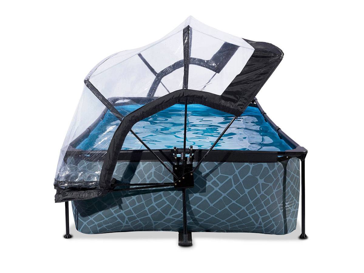 Exit Toys - Piscine tubulaire Stone rectangulaire 2,20 x 1,50 x 0,65 m - Exit Toys - Imagen 4