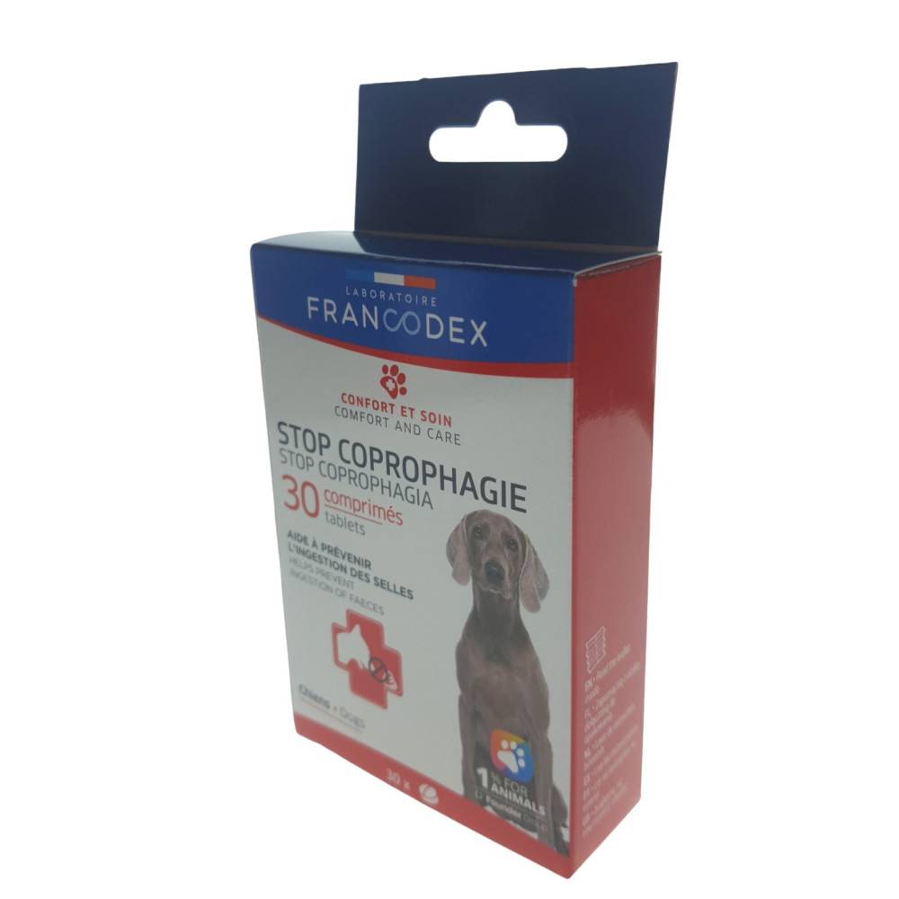 Francodex - Stop coprofagia (ingestión de heces) 30 comprimidos para perro - Imagen 5