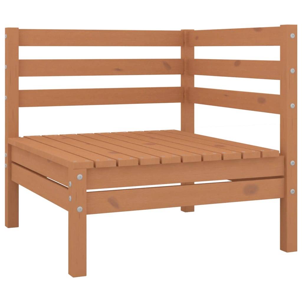 Helloshop26 - Salon de jardin meuble d'extérieur ensemble de mobilier 11 pièces bois de pin massif marron miel - Imagen 1