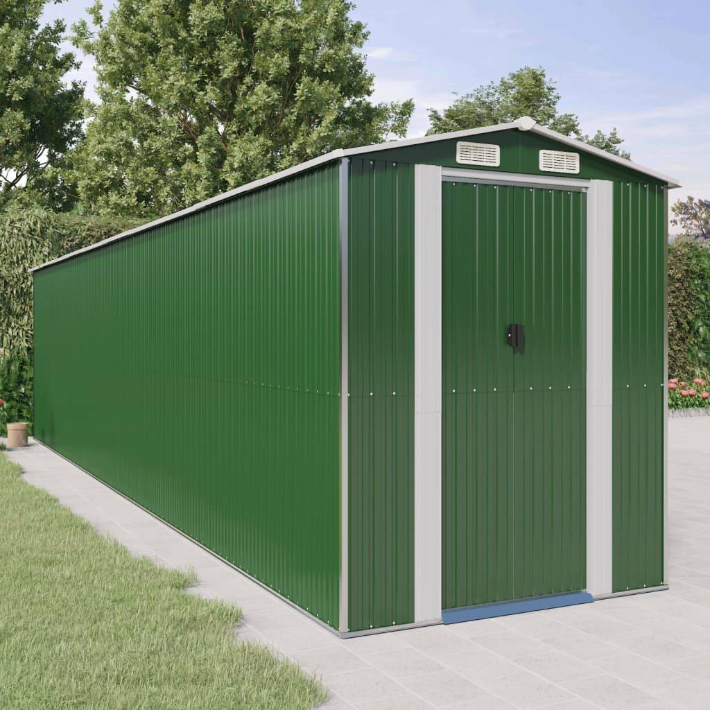 Vidaxl - Abri de jardin Vert 192x855x223 cm Métal galvanisé 16.4m² vidaXL 3147435 - Image 1