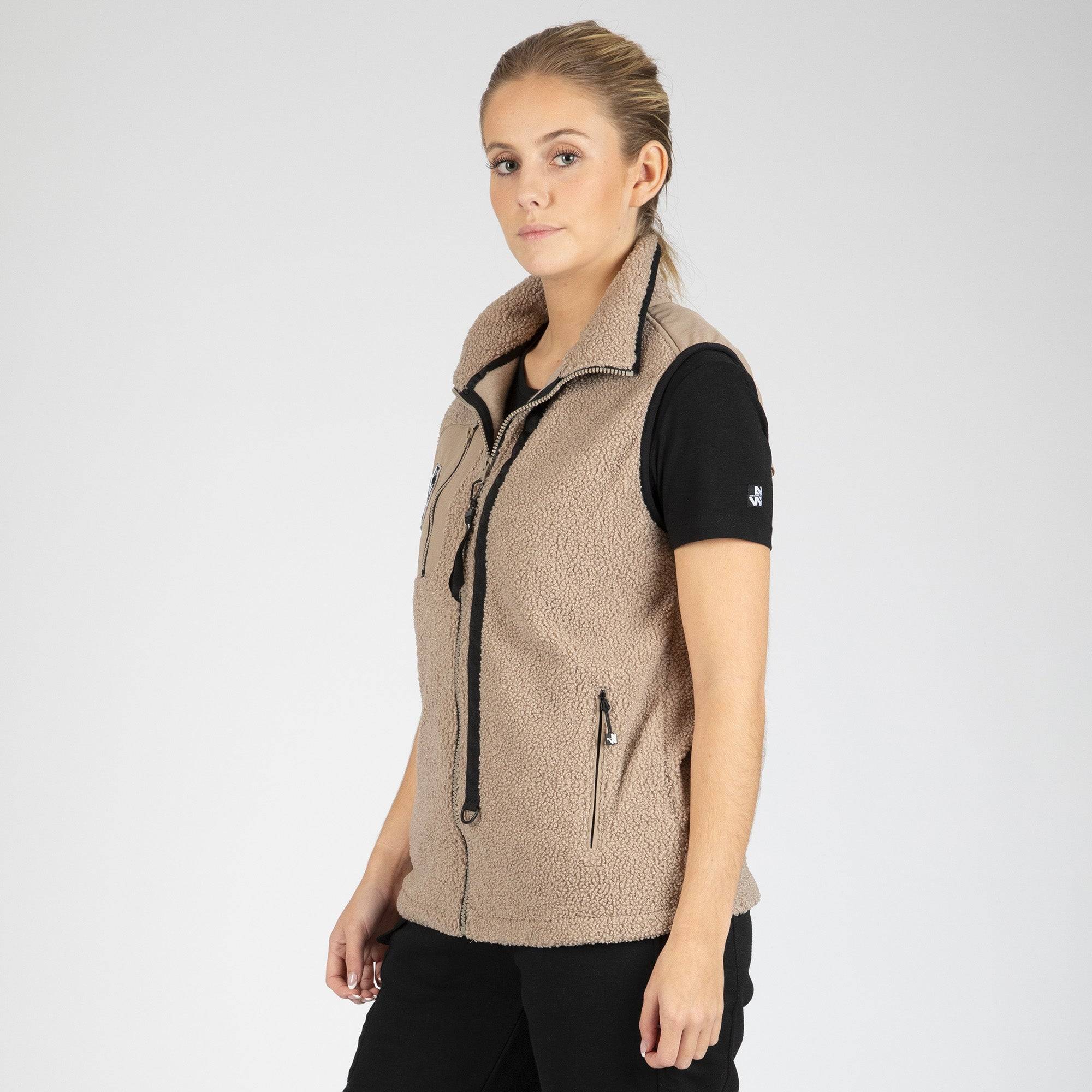 Nineworths - MAYA - POLAIRE SANS MANCHES DE TRAVAIL - 1129 | Crème - Image 1