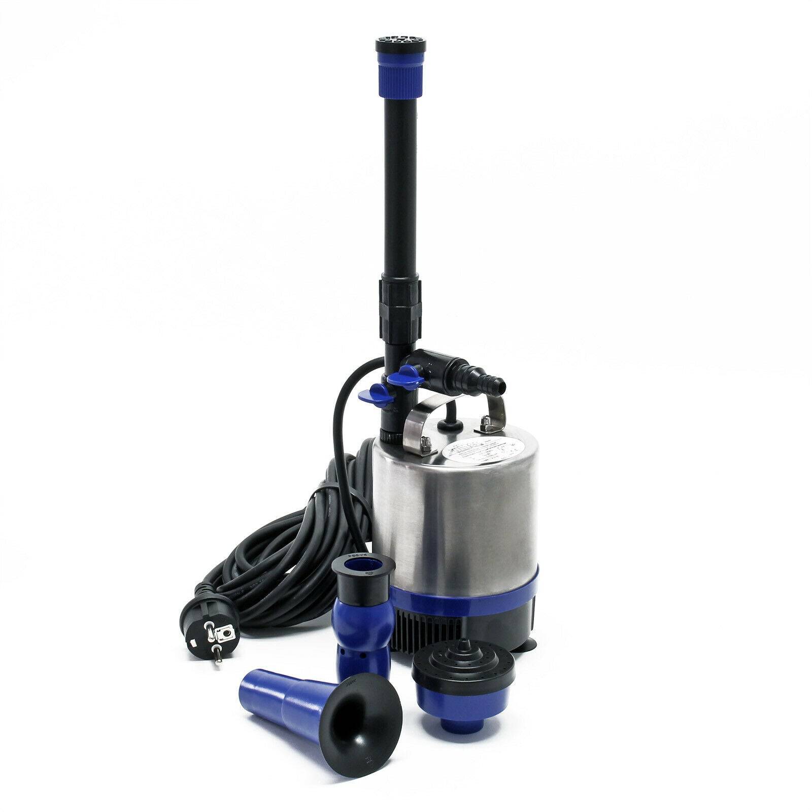 Pompe fontaine en acier inoxydable 50 watts 1750 litres par heure avec 3 accessoires - Image 1
