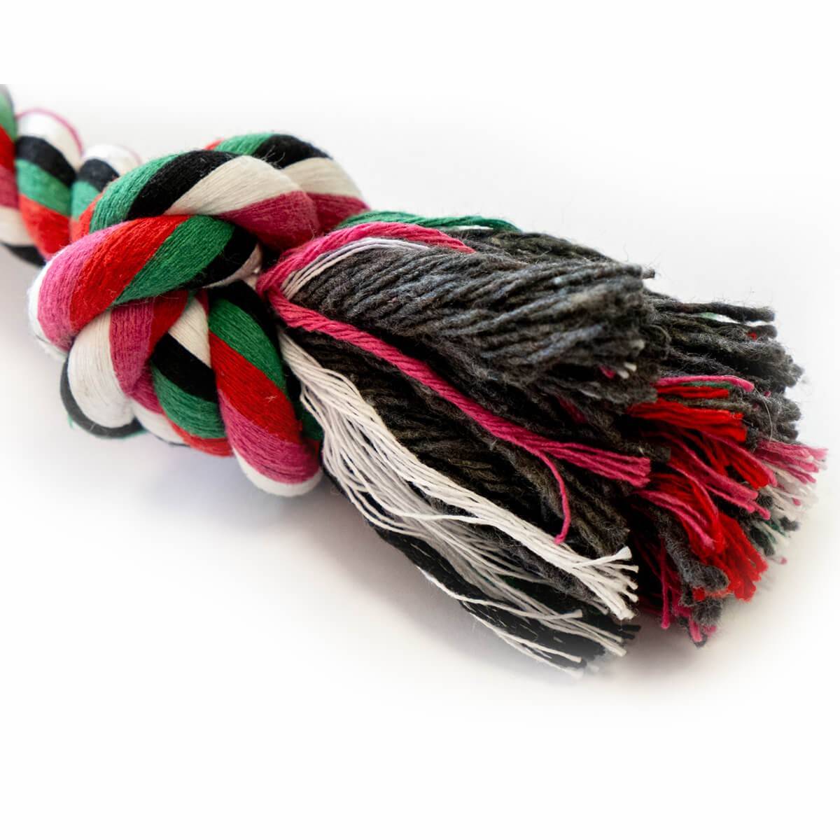 Jouet pour Chien Corde Coton Jeu dentaire 20 cm Os à Mâcher Hygiène Bucco-dentaire Nœuds - Imagen 5