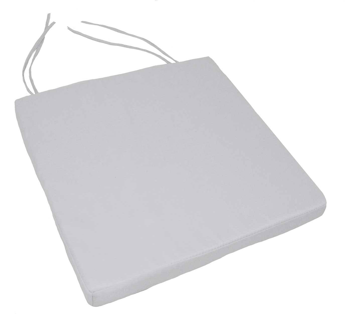 Home Maison - Galette de chaise extérieur imperméable et déhoussable MINORQUE - HOME MAISON - Polyester - Gris Perle - Imagen 1