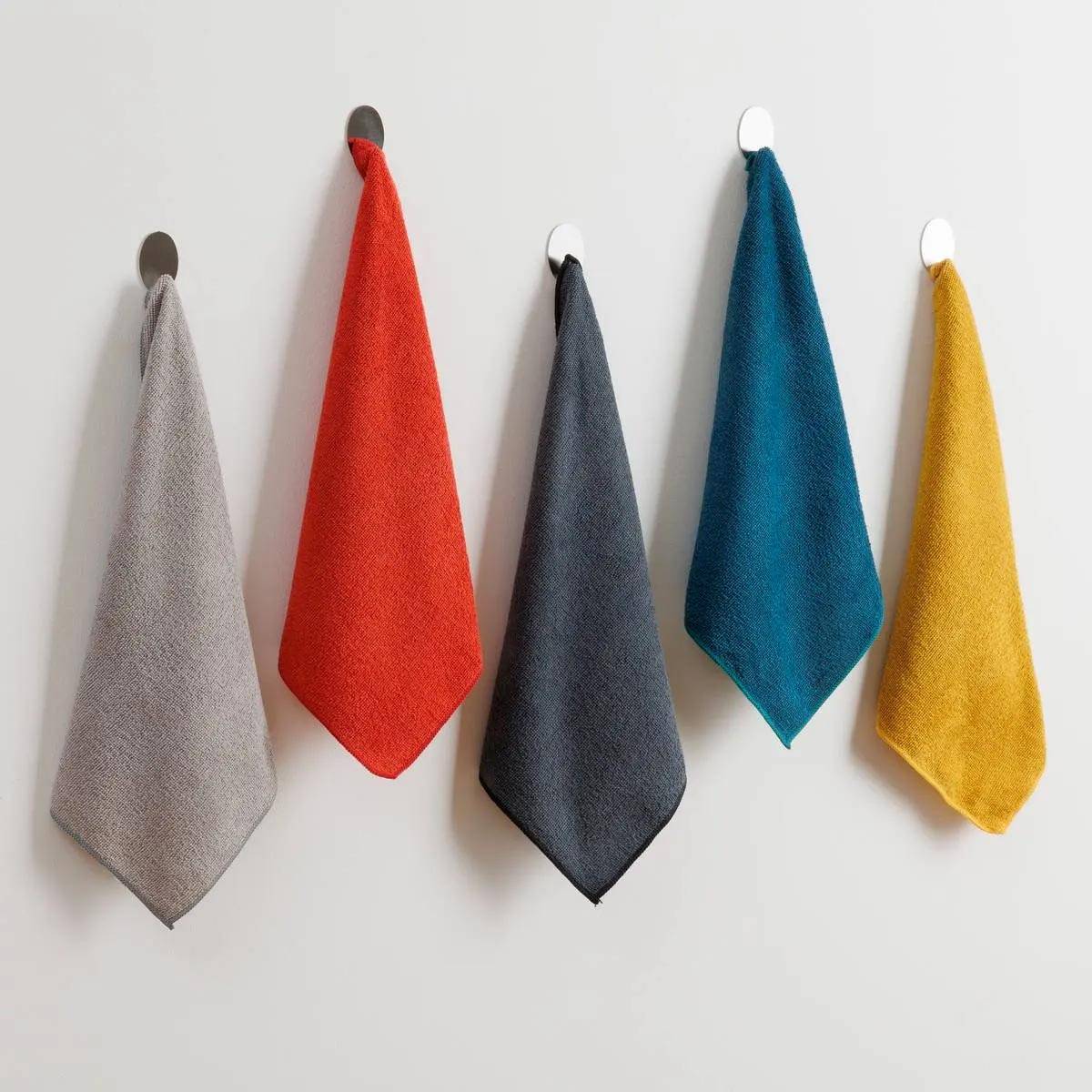 Lot de 5 Chiffons Microfibre "Cloa" 38cm Multicolore - Image 2