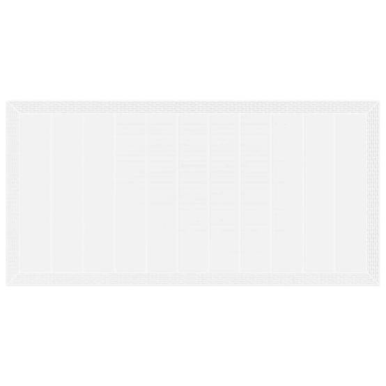 Table de jardin polyrotin blanc 200 x 100 x 73 cm - PANGIVO - Image 6