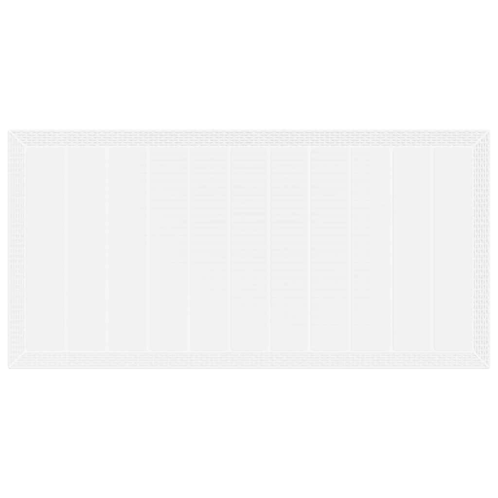 Table de jardin polyrotin blanc 200 x 100 x 73 cm - PANGIVO - Image 6