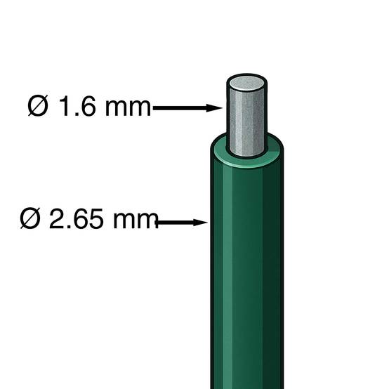 Grillage maille losange vert 25m Werka Pro - 1 m - Image 4