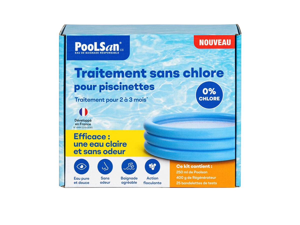 Poolsan - BSI - PooLSan - Kit Sans Chlore pour Désinfection des Petites Piscines Gonflables - Jusqu'à 2 A 3 Mois - Elaboré en Europe - Imagen 3