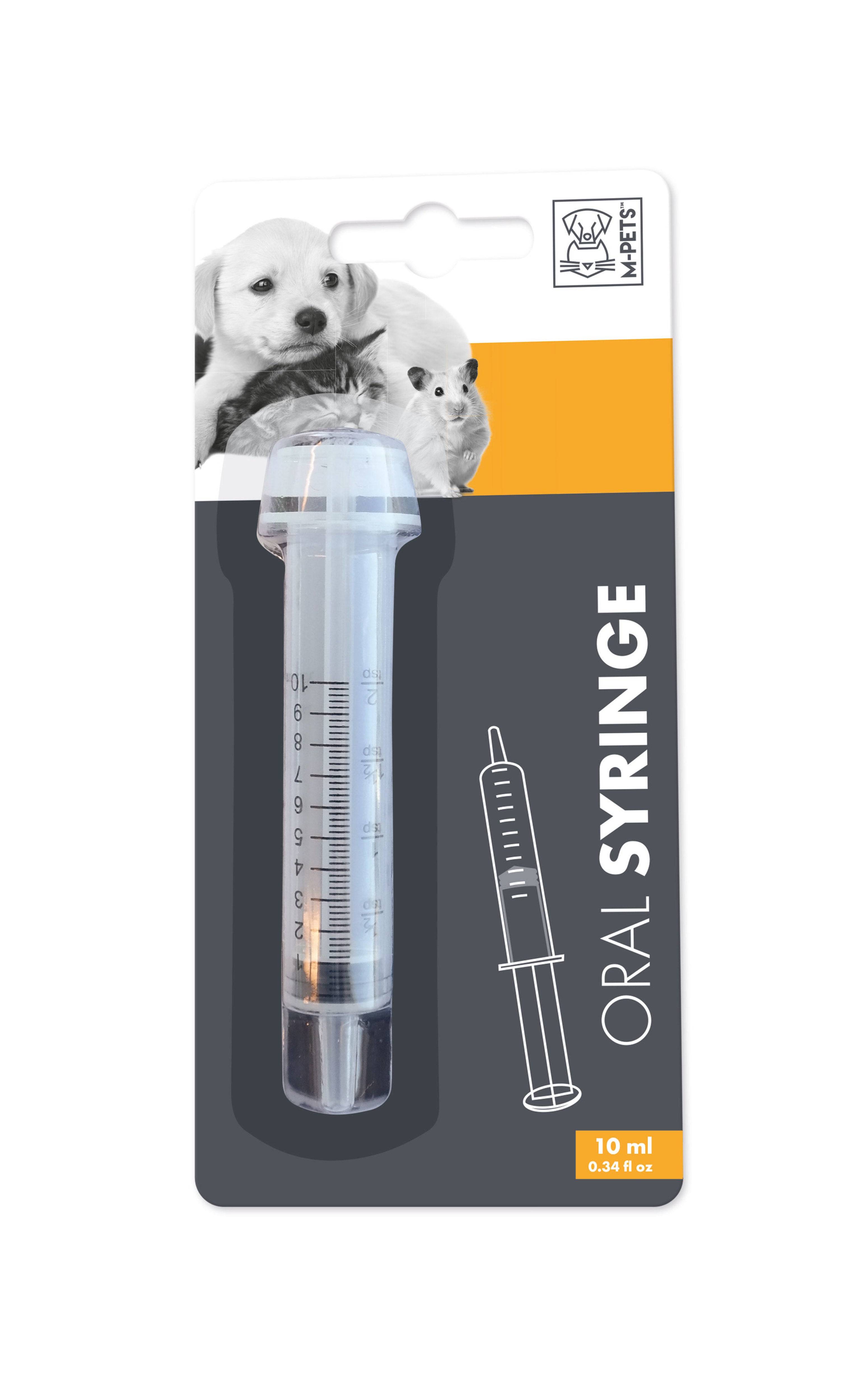 Jeringa oral de plástico transparente de 10 ml - M-PETS
