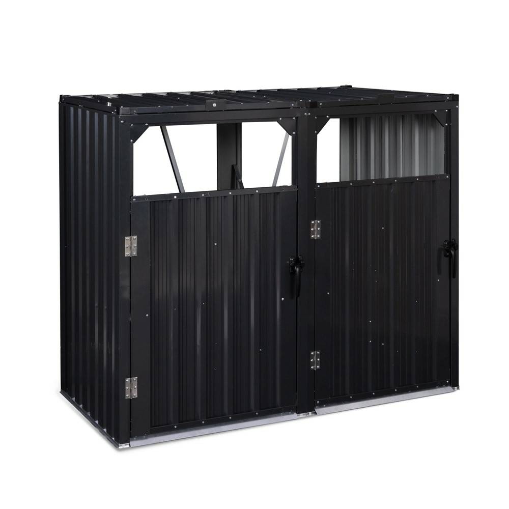Terre Jardin - Cache poubelles extérieur métallique - Imagen 1