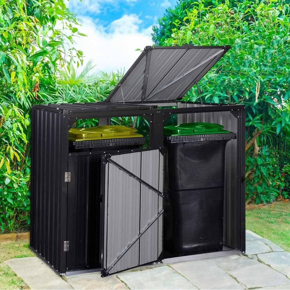 Terre Jardin - Cache poubelles extérieur métallique - Imagen 4