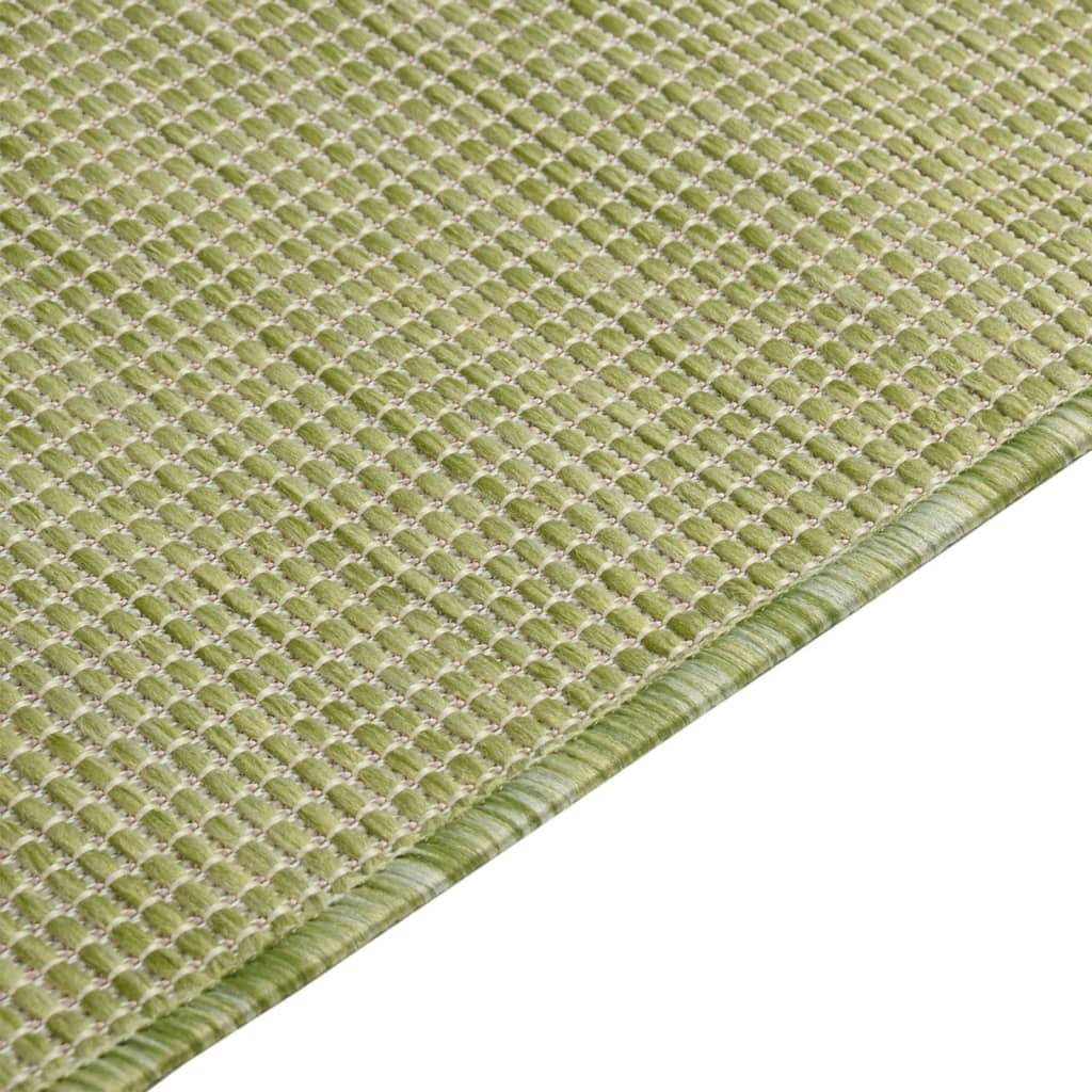 Grand Tapis de Terrasse Tissage Plat en PP Intérieur Extérieur Résistant Vert 160x230 cm – ComfortXL Outdoor Living - Image 4