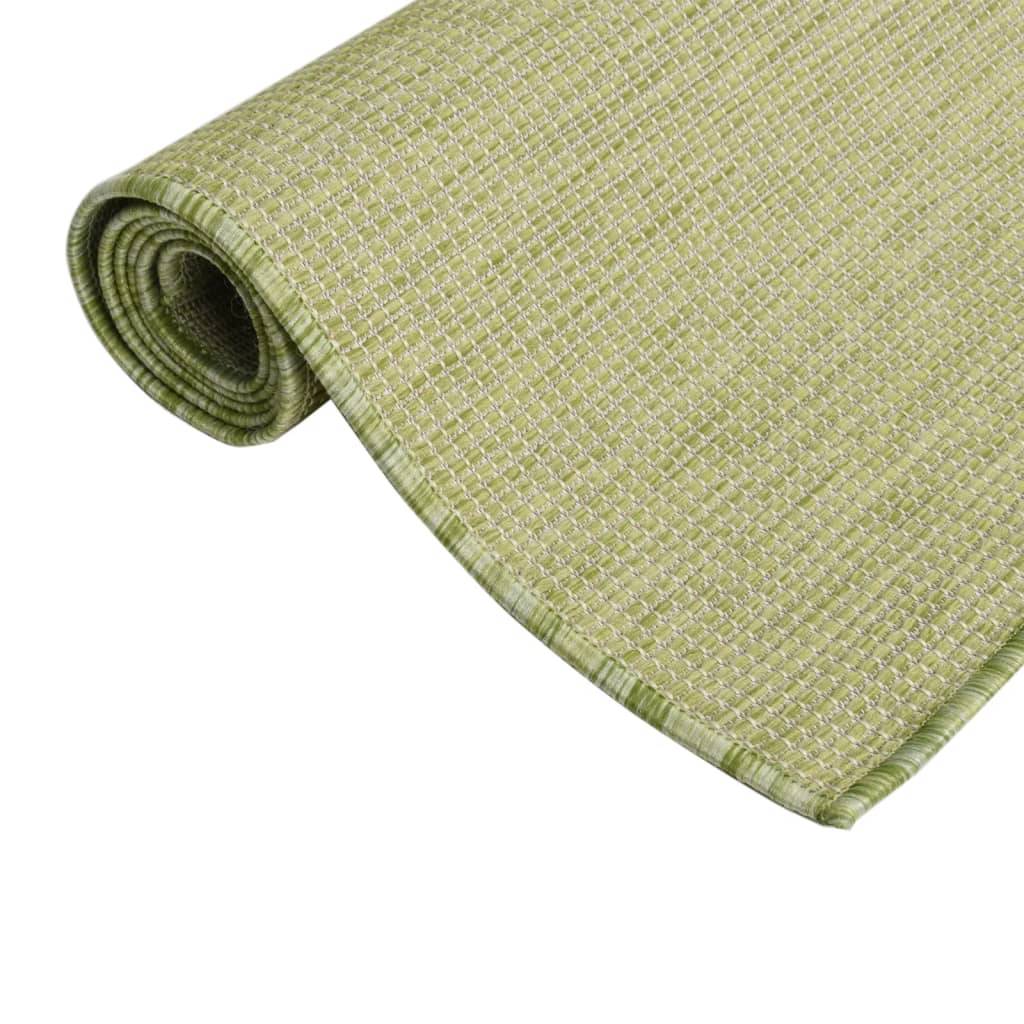 Grand Tapis de Terrasse Tissage Plat en PP Intérieur Extérieur Résistant Vert 160x230 cm – ComfortXL Outdoor Living - Image 3