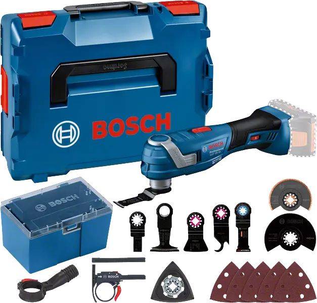 Bosch - Outil oscillant 18V GOP 18V-34 (Sans batteri ni chargeur) + kit accessoires en coffret L-BOXX - BOSCH - 06018G2002 - Image 1