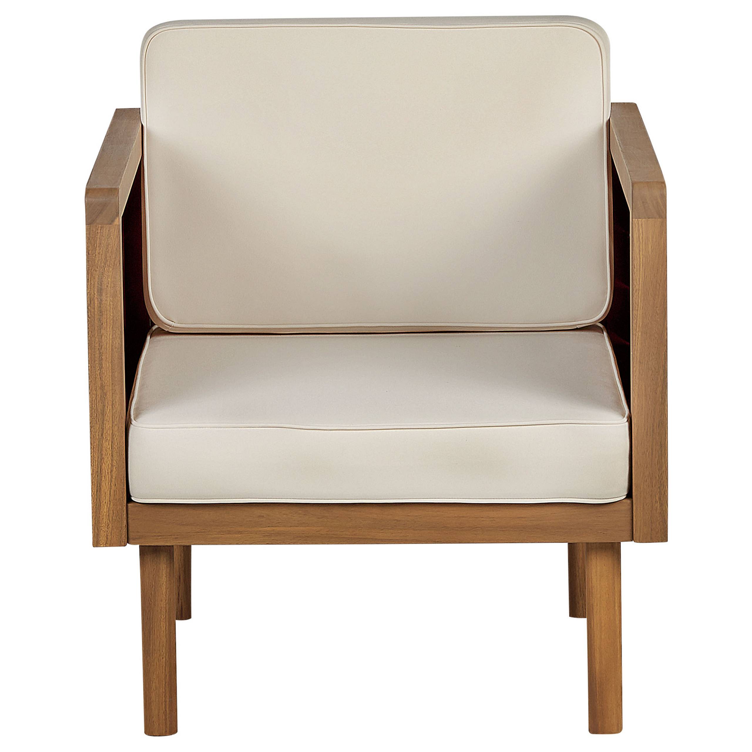 Beliani - Fauteuil Acacia Marron BARATTI - Beliani - Imagen 6