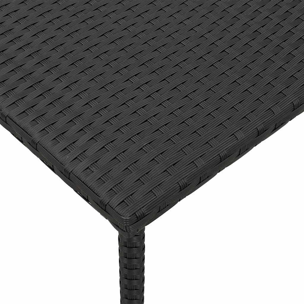 PANGIVO - Table basse de jardin rectangulaire rotin noir 40 x 40 x 37 cm - PANGIVO - Image 7
