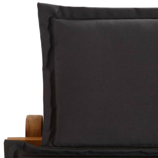 2 pcs Chaises longue | Transat | Bain de soleils et coussins Gris foncé Bois massif acacia - Image 7