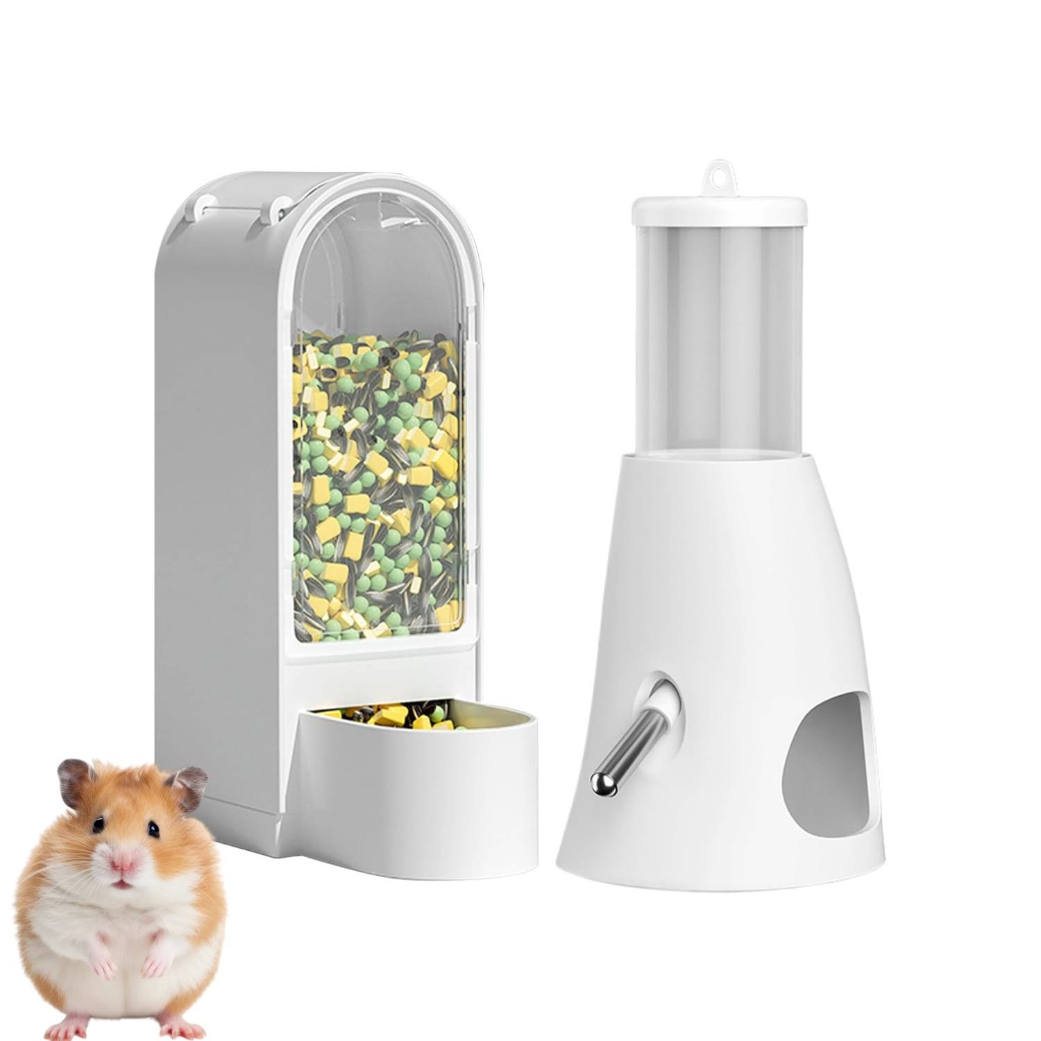 DtopbuyAge - Distributeur combo hamster/lapin - Eau et nourriture intégrées DtopbuyAge - Image 1