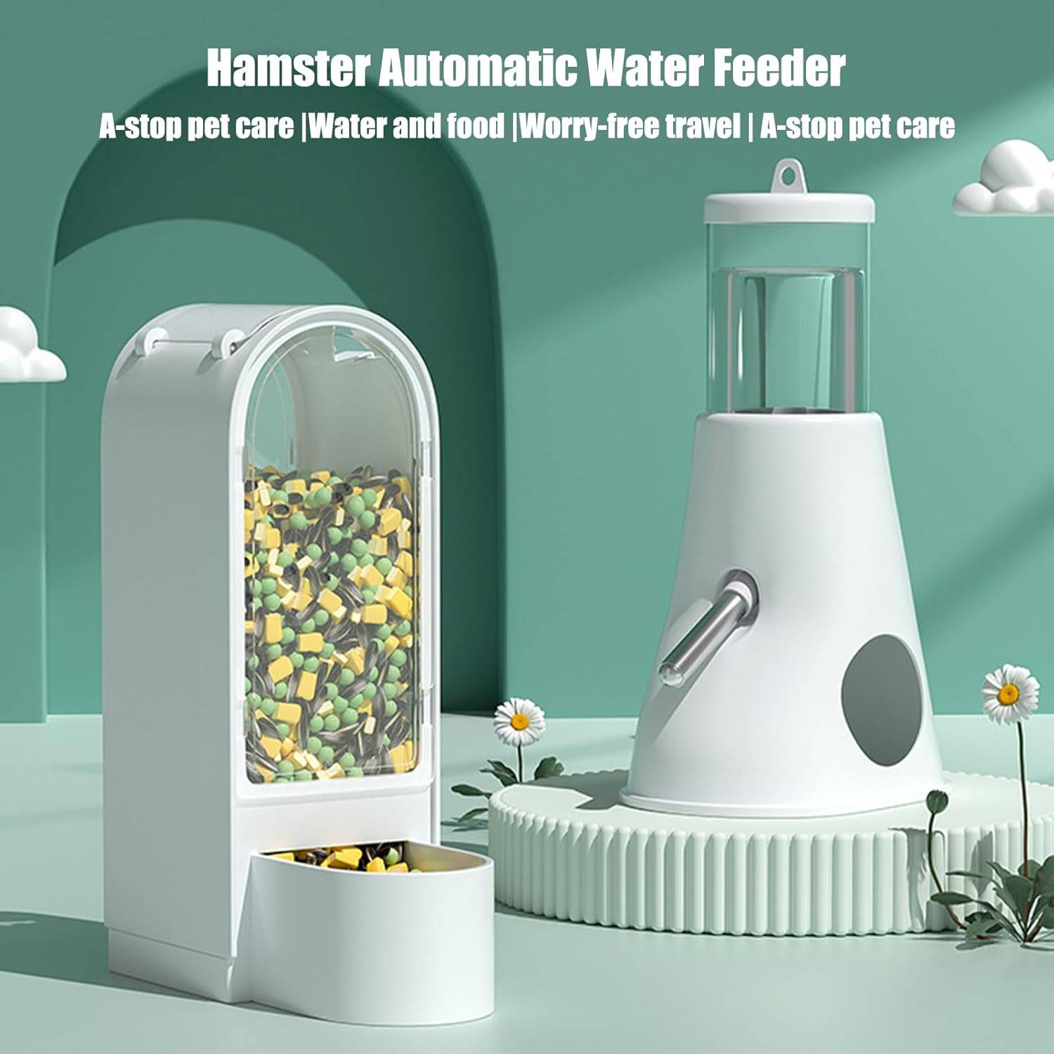 DtopbuyAge - Distributeur combo hamster/lapin - Eau et nourriture intégrées DtopbuyAge - Image 2