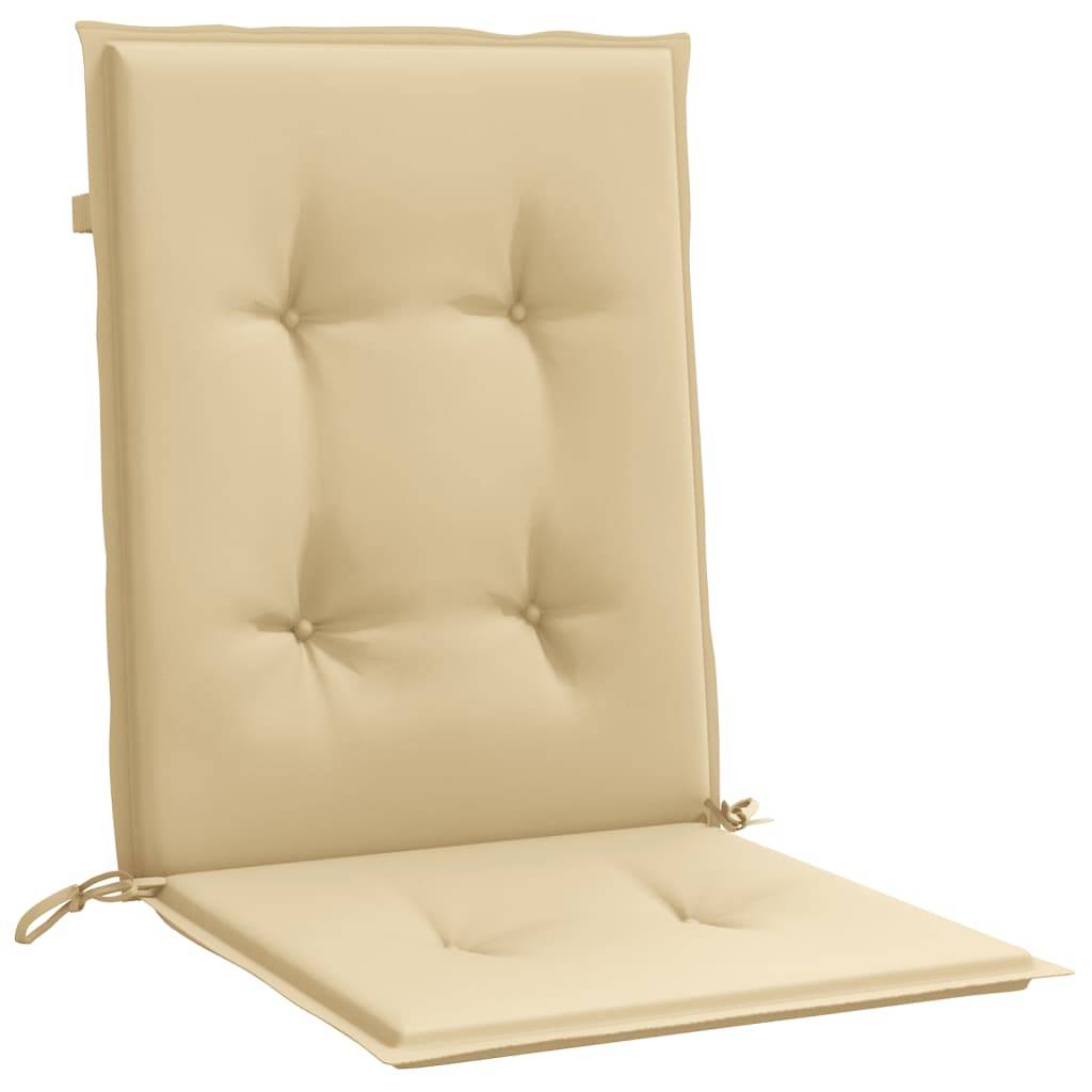 ComfortXL - Lot de 6 Coussins Dossier Bas Tissu Polyester Anti-glisse pour Chaise de Jardin Beige Mélangé 100x50cm – ComfortXL Outdoor Living - Image 5