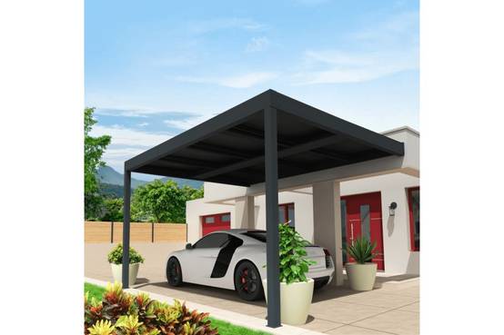 Ombrazur - Pergola solaire ACTIVE Gris anthracite 3,496x3,999m - Imagen 3