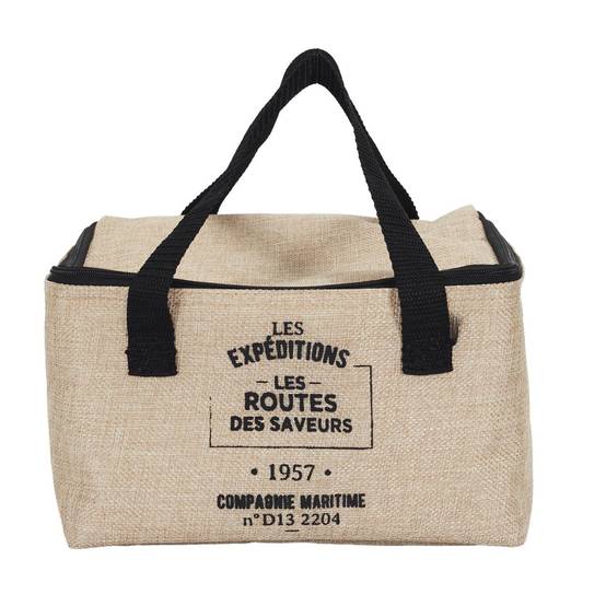 Cook Concept - Lunch Bag Fraicheur Isotherme "Effet Jute" 16cm Beige - Image 2