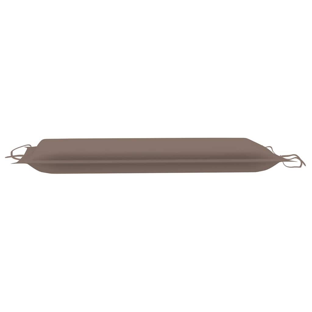 Transat Chaise Longue Bois Acacia Piscine Balcon Coussin Taupe - ComfortXL Outdoor Living - Image 7