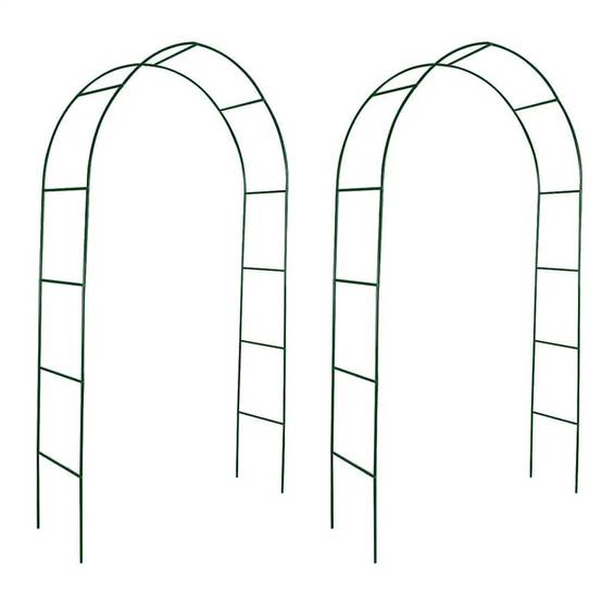 Lot 2 Arches de Jardin Fer pour Rosiers et Vignes Support Robuste Vert - ComfortXL Outdoor Living - Image 2