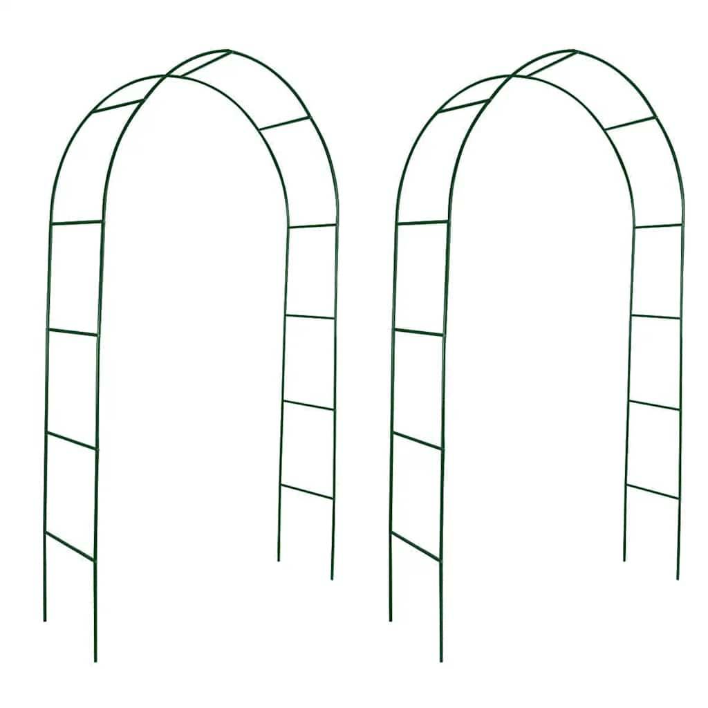 Lot 2 Arches de Jardin Fer pour Rosiers et Vignes Support Robuste Vert - ComfortXL Outdoor Living - Image 2