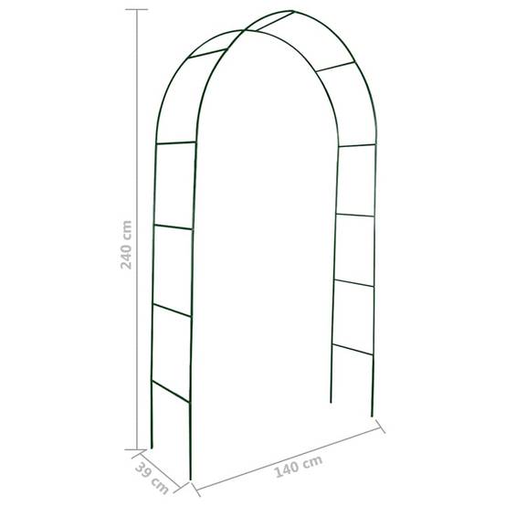 Lot 2 Arches de Jardin Fer pour Rosiers et Vignes Support Robuste Vert - ComfortXL Outdoor Living - Image 6